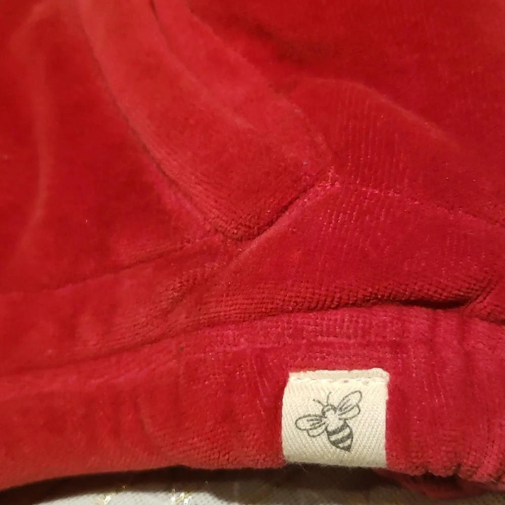 Burt’s Bees Kids Organic Cotton WARM Vest RED Toddler 4T EUC